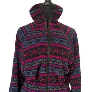 Women’s HEAD Fleece Jacket Size Small Skiwear multicolored